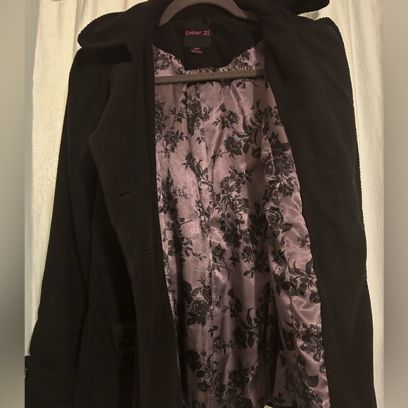 Black button front jacket forever 21 - Picture 2 of 4